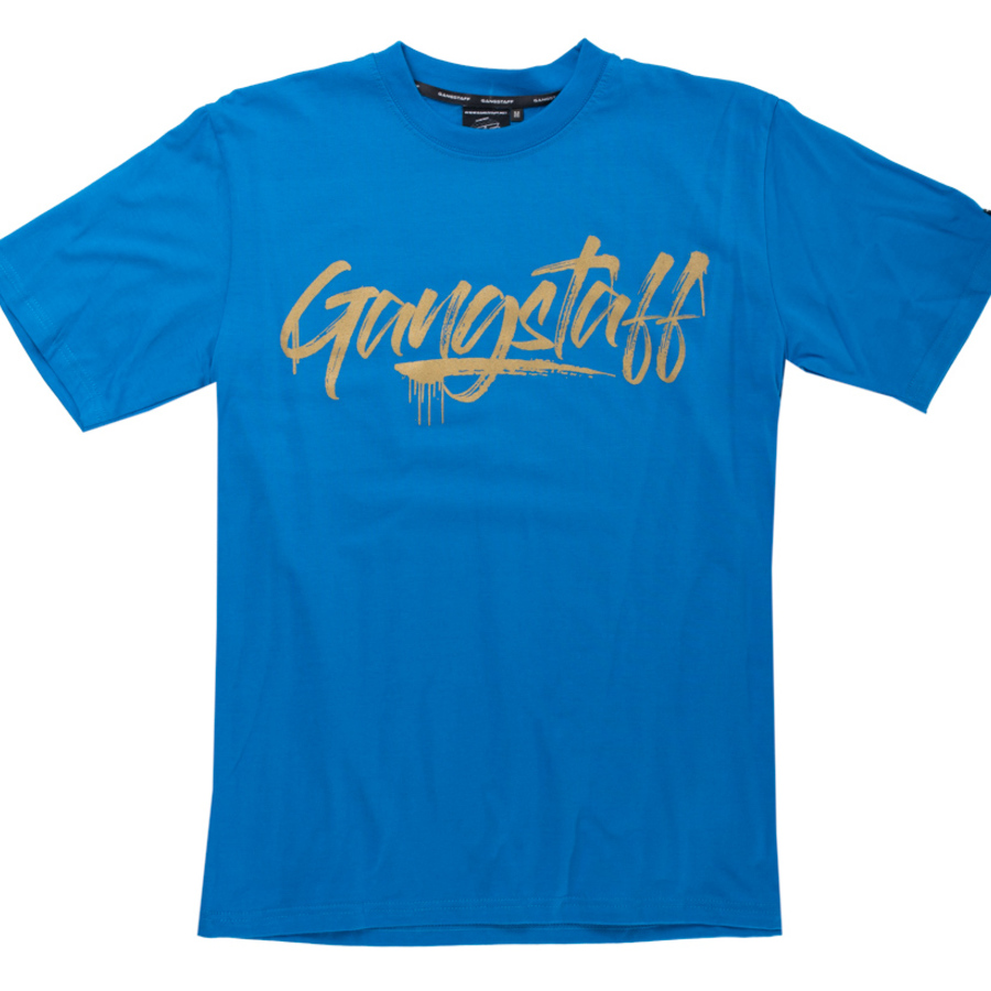 T-SHIRT GANGSTAFF GOLD BLUE