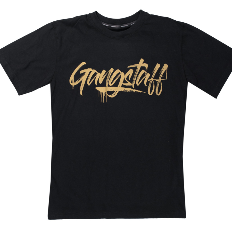 T-SHIRT GANGSTAFF GOLD BLACK